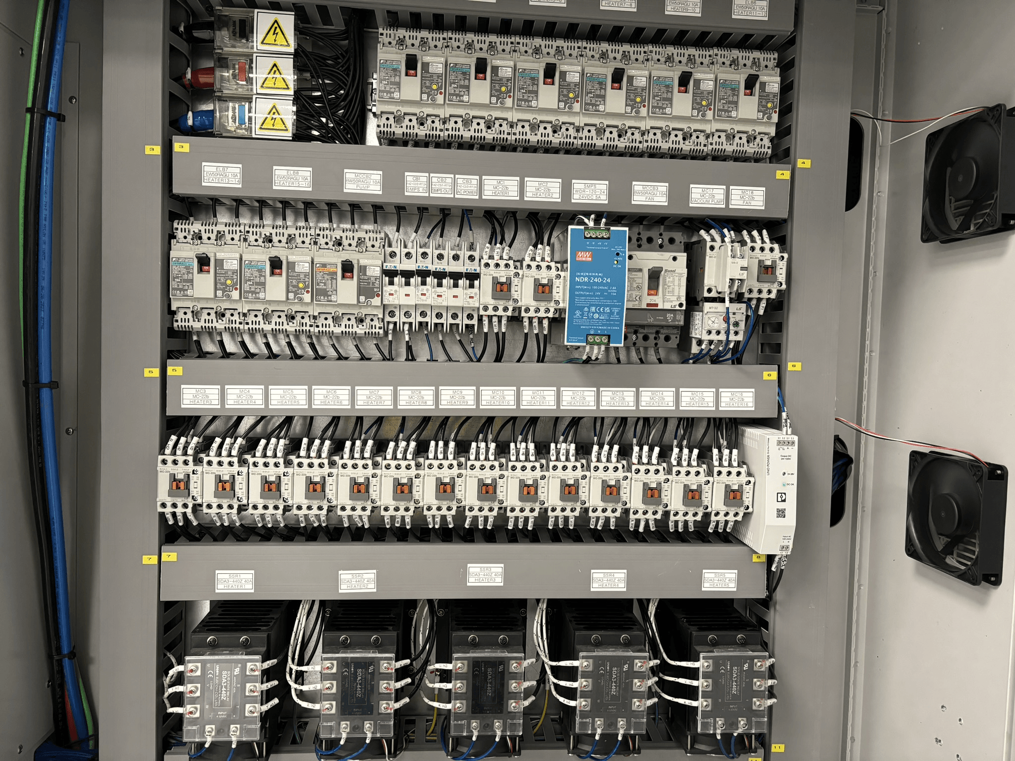 Control panel wiring